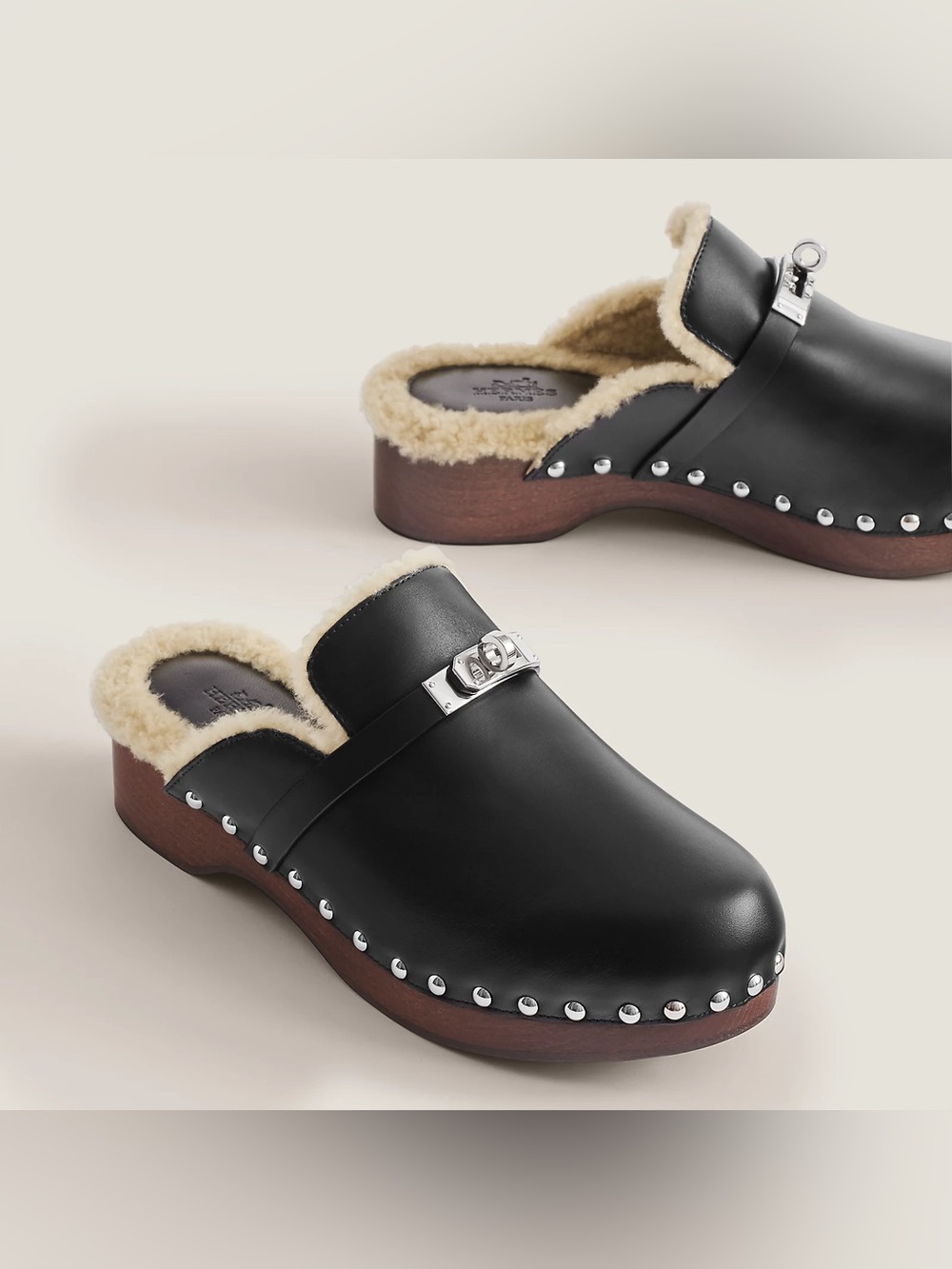 Hermes Carlotta Mules Size 37